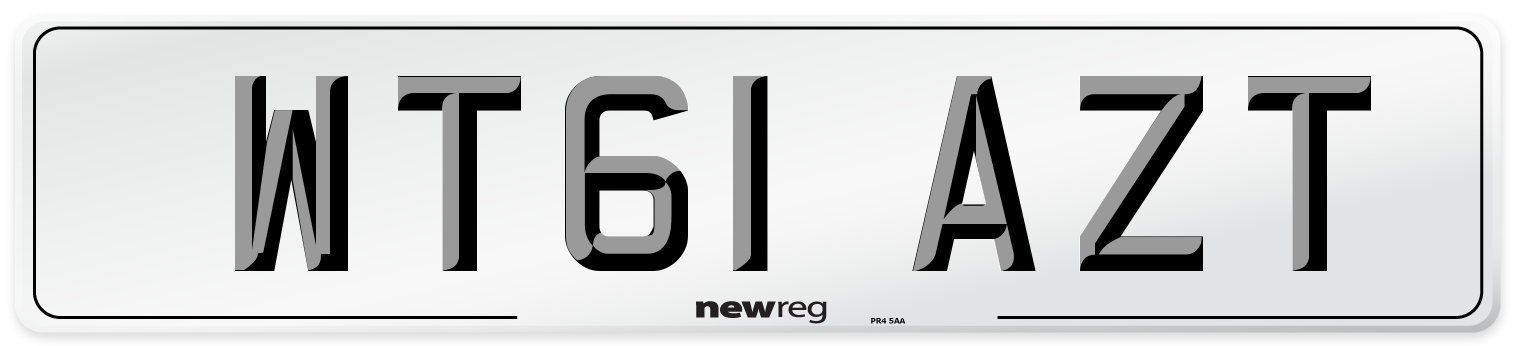 WT61 AZT Number Plate from New Reg